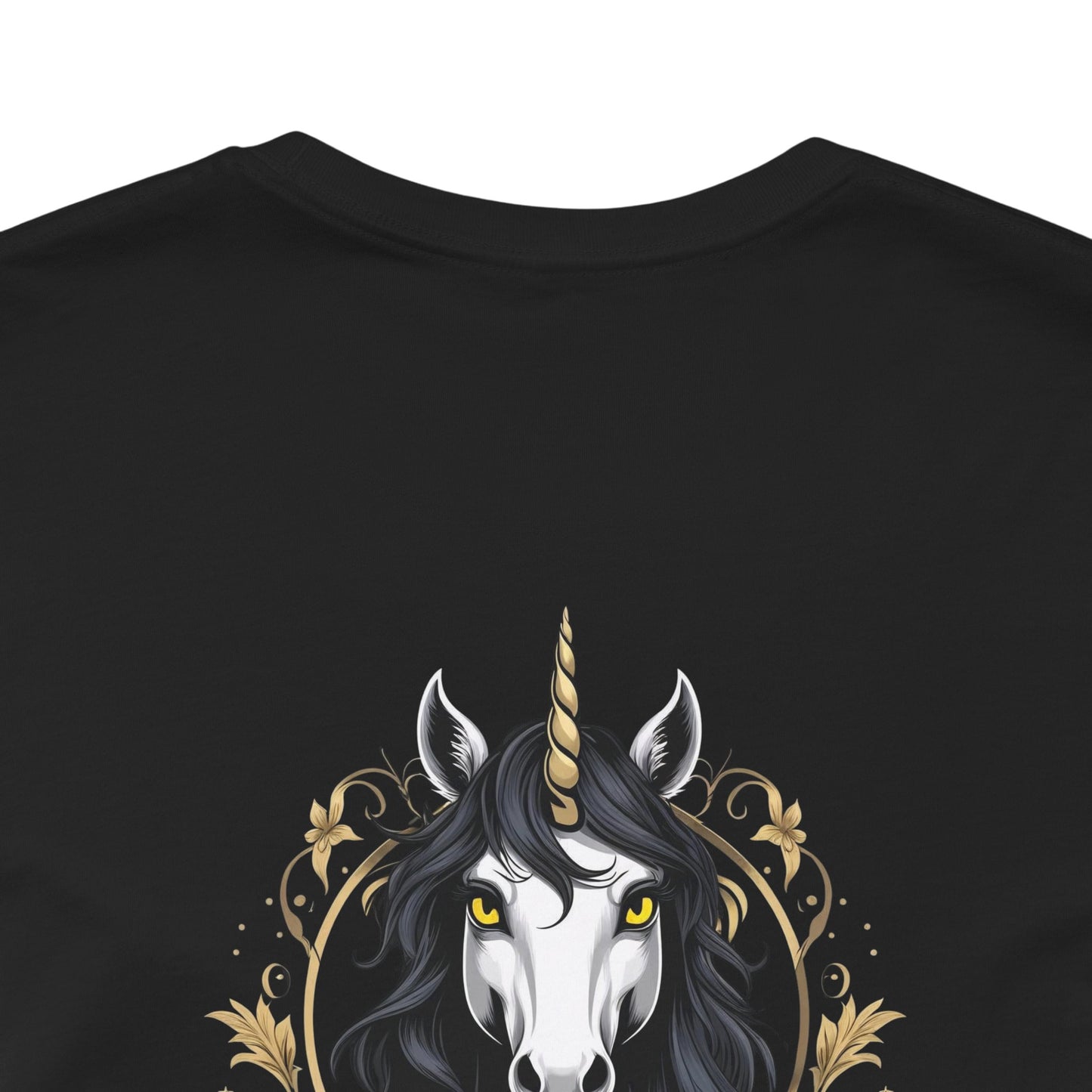 Unicorno – Corno dell'Infinito – Maglietta Magic Animals solo nera (grafica sul retro)