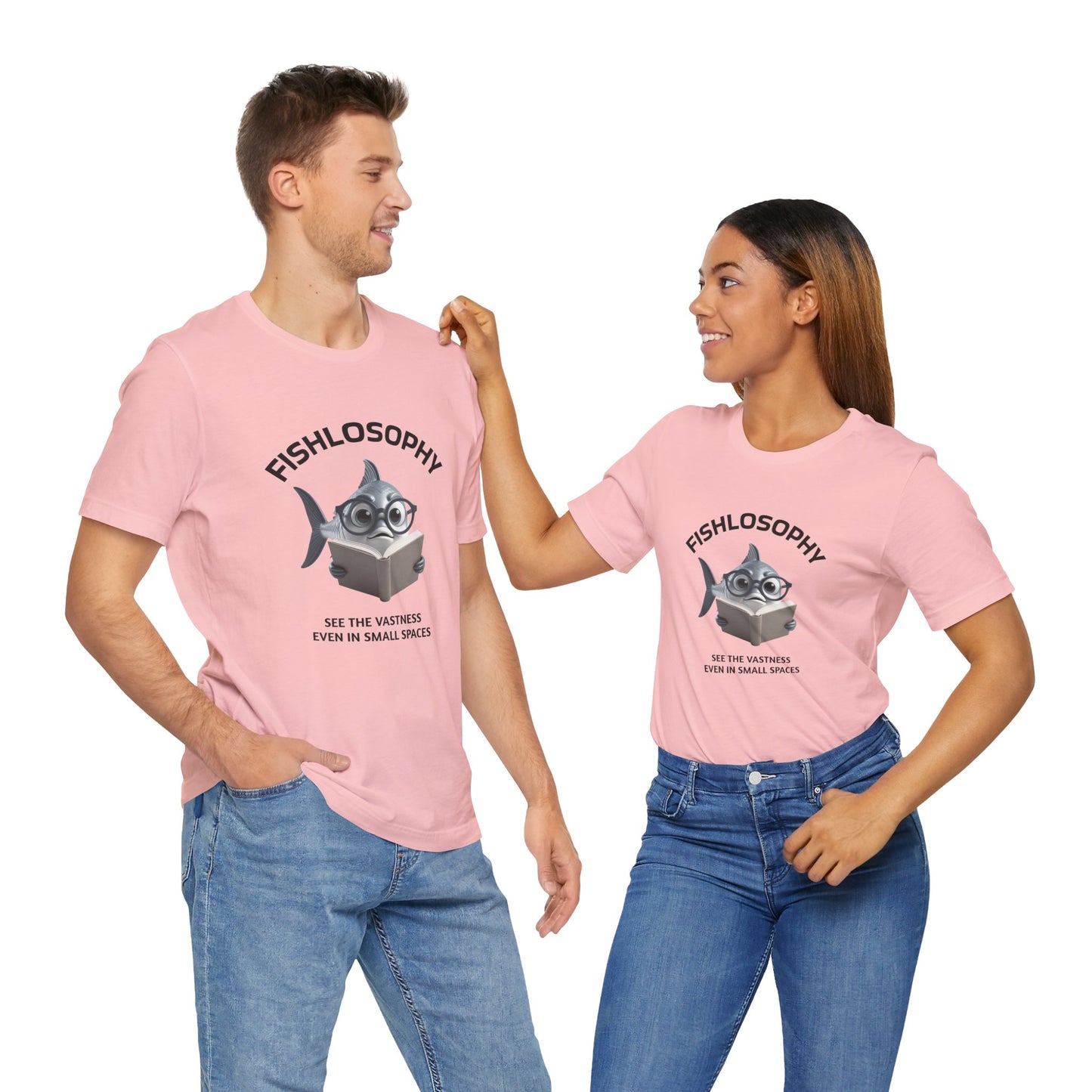 Fishlosophy Unisex Jersey Maglietta a maniche corte – Vedi la vastità anche in spazi ristretti.