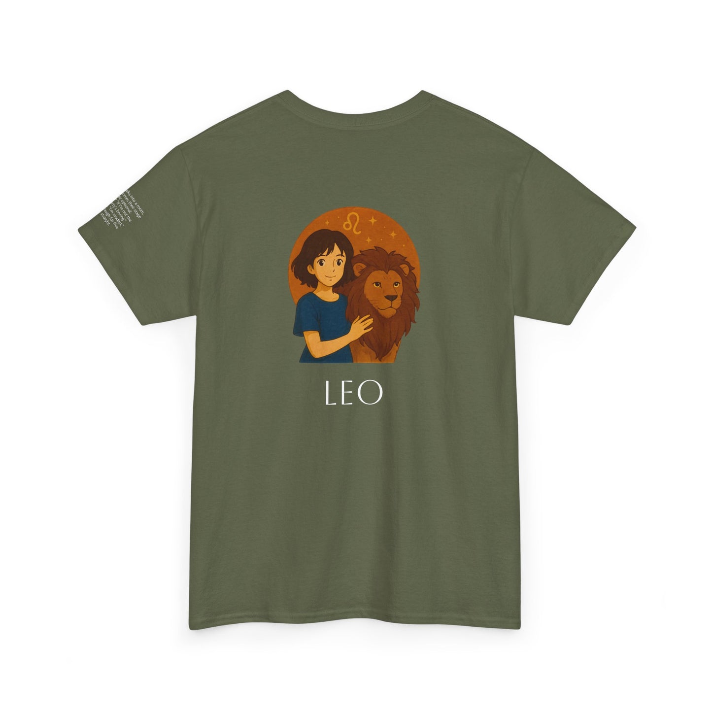 LEONE - T-shirt Zodiacali da Sogno - La Magia delle Stelle in Stile Ghibli