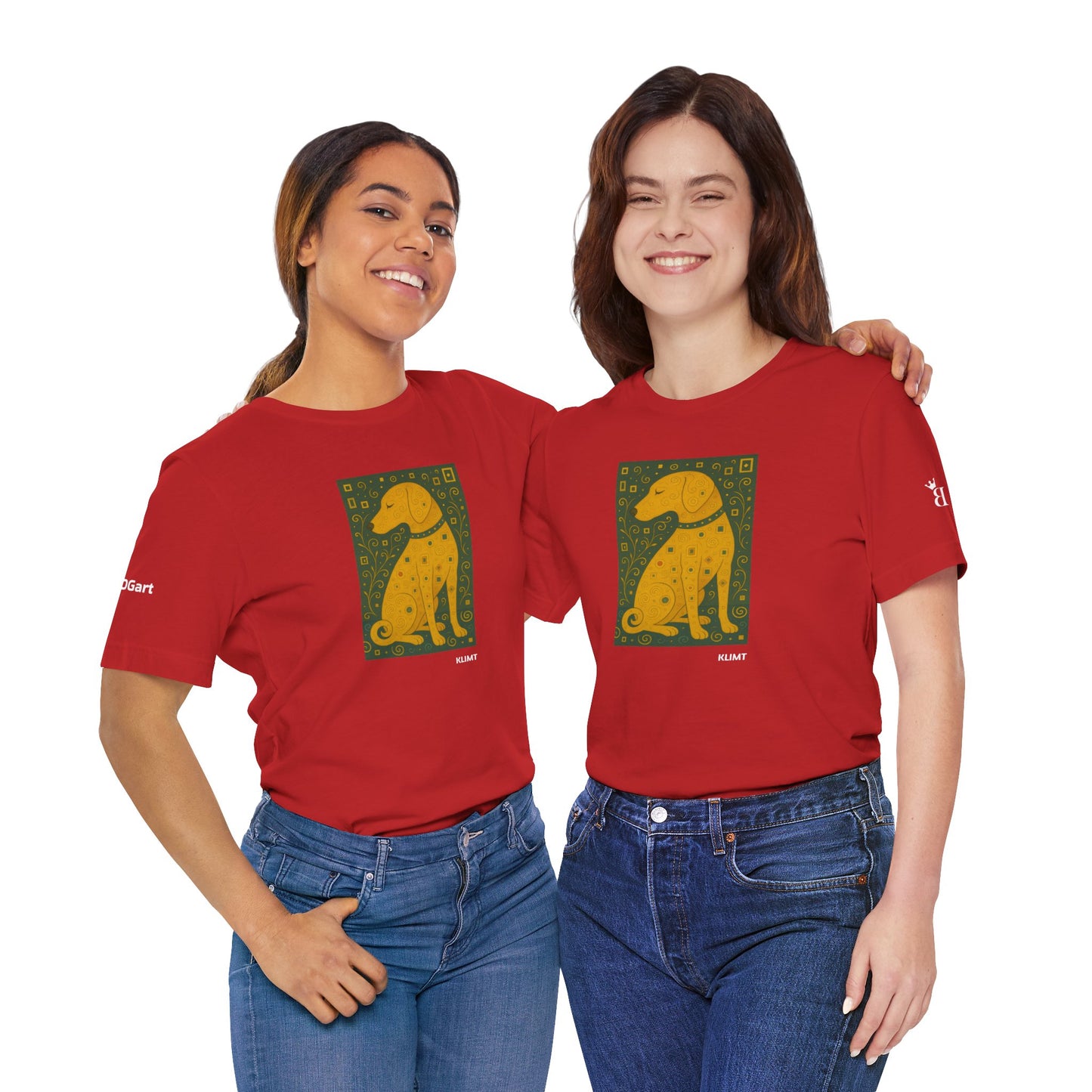 Unisex T-Shirt con cane DOGART - KLIMT - Dipinto iconico rivisitato con i cani