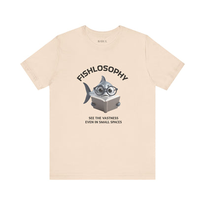 Fishlosophy Unisex Jersey Maglietta a maniche corte – Vedi la vastità anche in spazi ristretti.