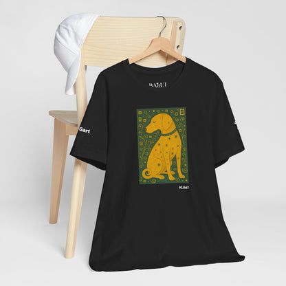 Unisex T-Shirt con cane DOGART  - KLIMT - Dipinto iconico rivisitato con i cani