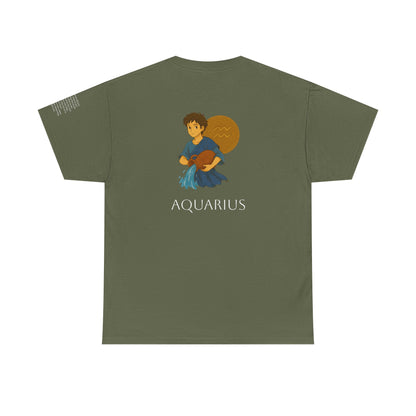 ACQUARIO - T-shirt Zodiacali da sogno: la magia delle stelle in stile Ghibli