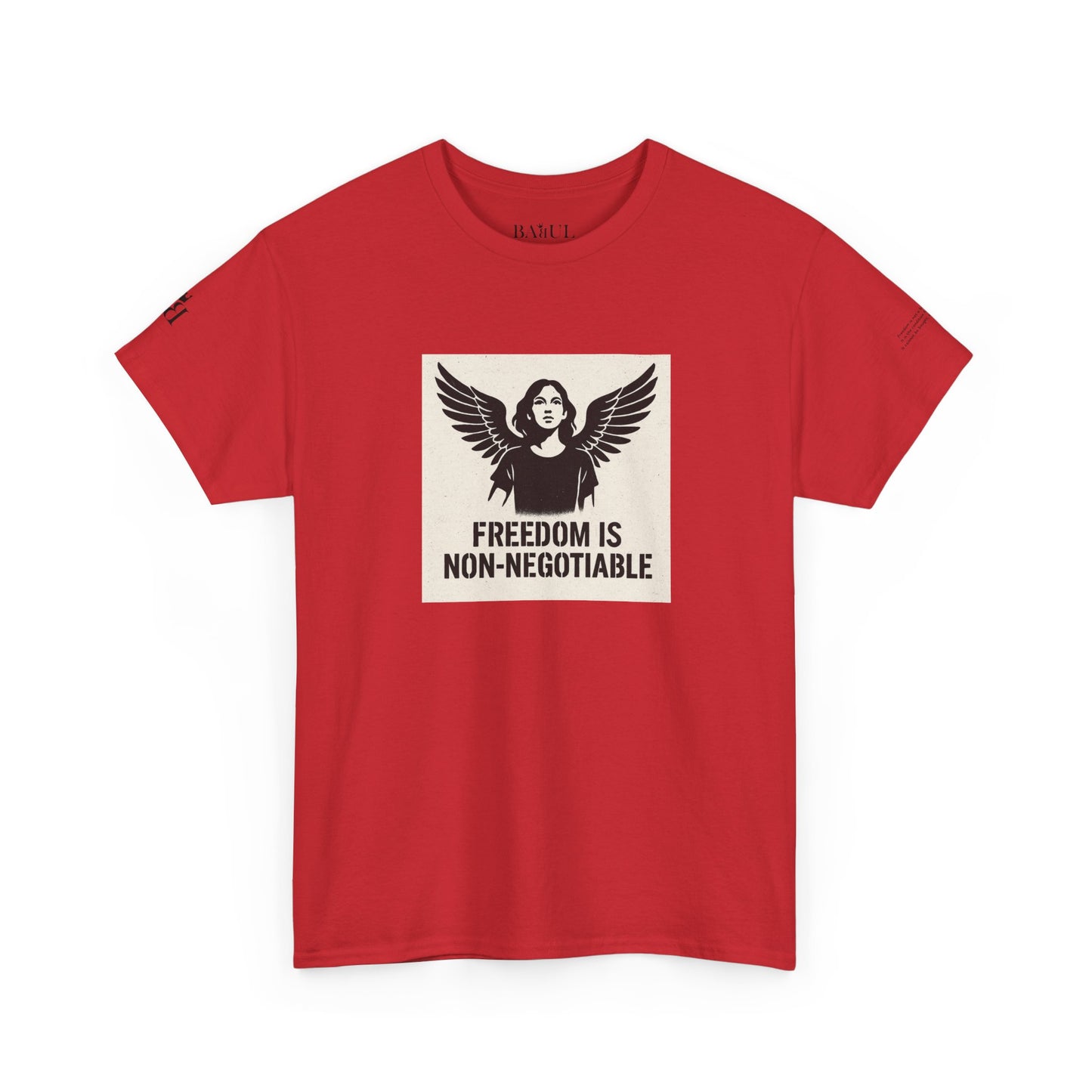 Rebel Graphic Tee - Unisex Heavy Cotton T-Shirt for the Wild at Heart. Rebel Tees, Born to Be Worn - FREEDOM IS NON-NEGOTIABLE
