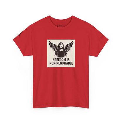 Rebel Graphic Tee - Unisex Heavy Cotton T-Shirt for the Wild at Heart. Rebel Tees, Born to Be Worn - FREEDOM IS NON-NEGOTIABLE
