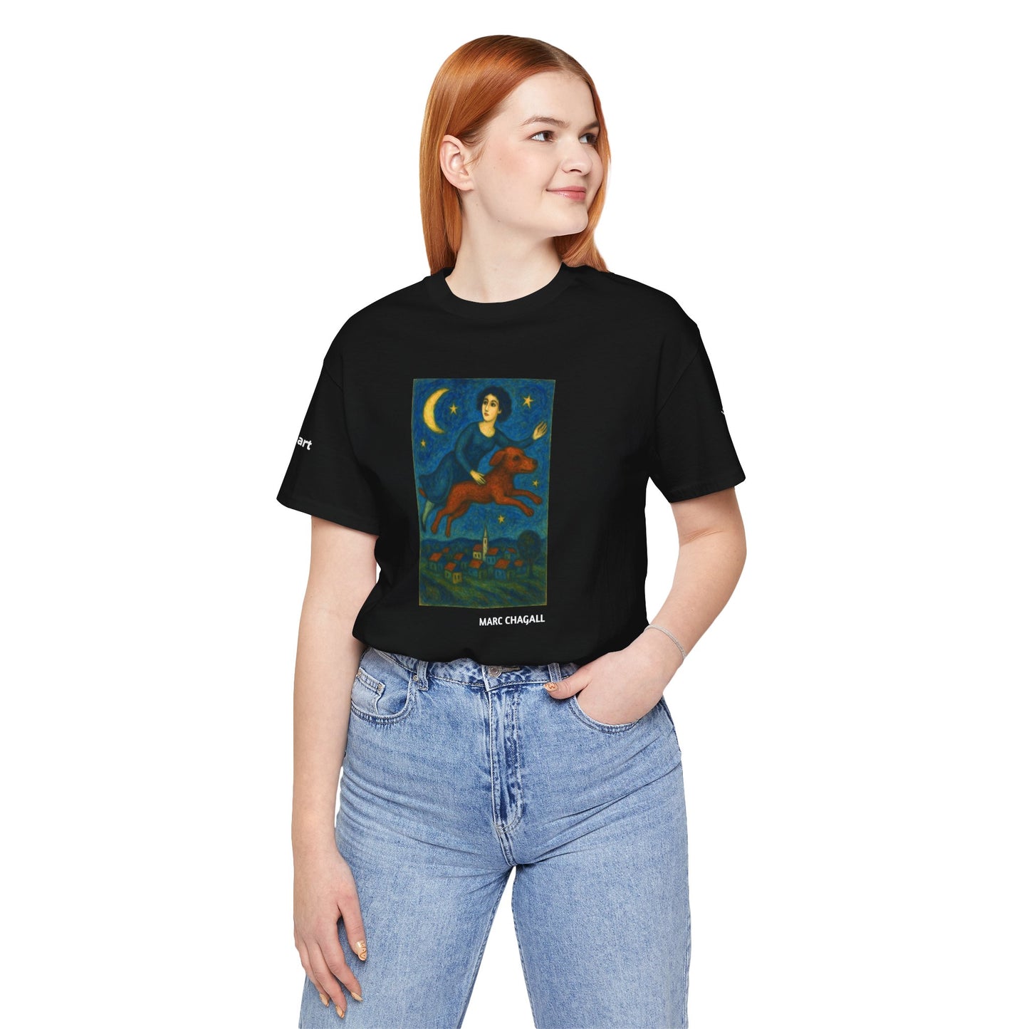 T-Shirt unisex  DOGART - MARC CHAGALL - Un dipinto iconico rivisitato con i cani