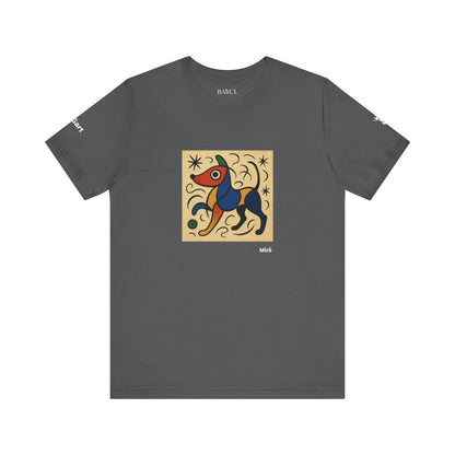 T-Shirt unisex  DOGART - MIRO - Dipinto iconico rivisitato con i cani
