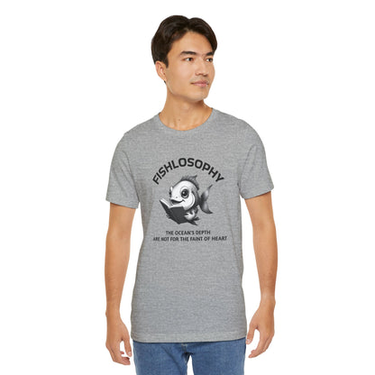 Fishlosophy Unisex Jersey Maglietta a maniche corte – Vedi la vastità anche in piccoli spazi.