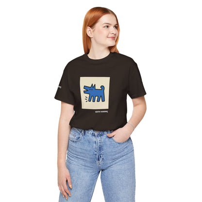 Unisex T-Shirt con cane DOGART  - KEITH HARING - Dipinto iconico rivisitato con i cani