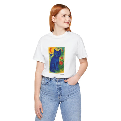 T-shirt unisex CATART - MARC CHAGALL - Un dipinto iconico rivisitato con i gatti