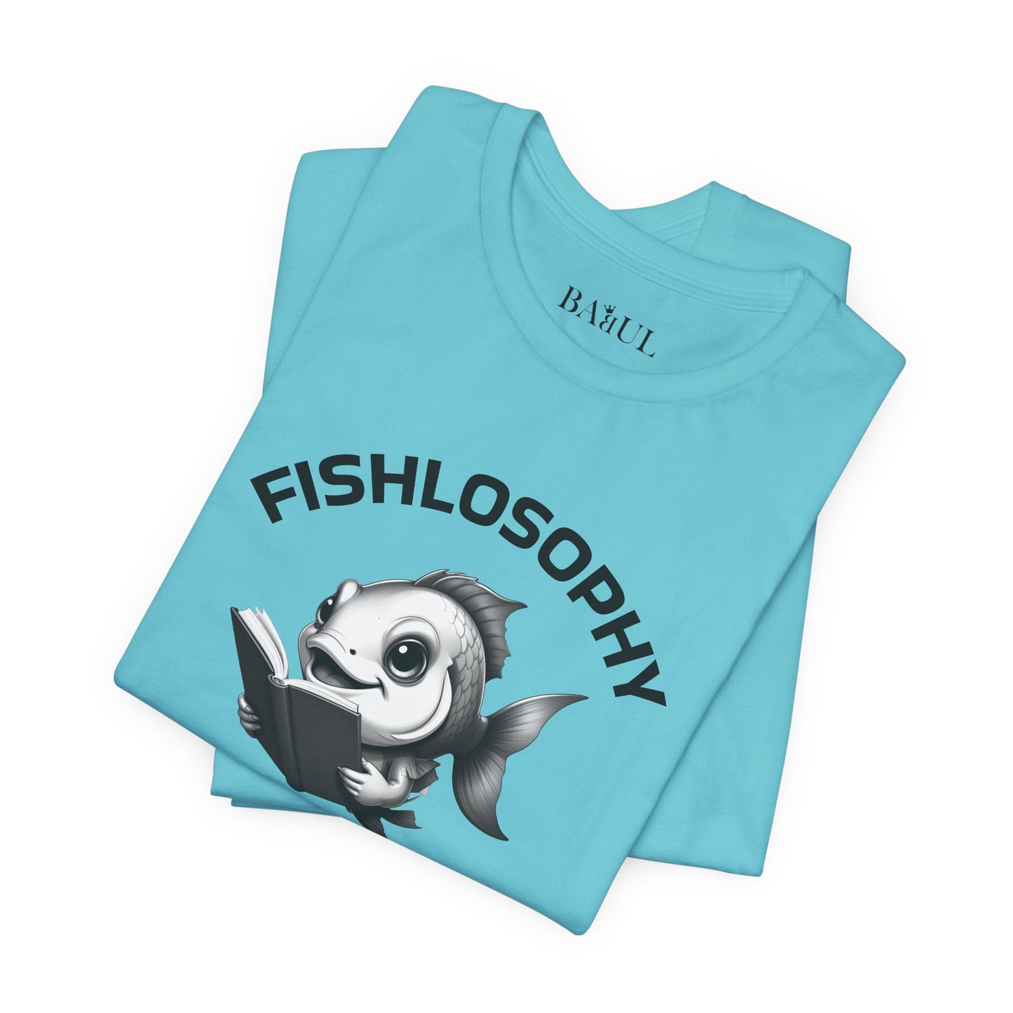 Fishlosophy Unisex Jersey Maglietta a maniche corte – Vedi la vastità anche in piccoli spazi.