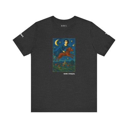T-Shirt unisex  DOGART - MARC CHAGALL - Un dipinto iconico rivisitato con i cani