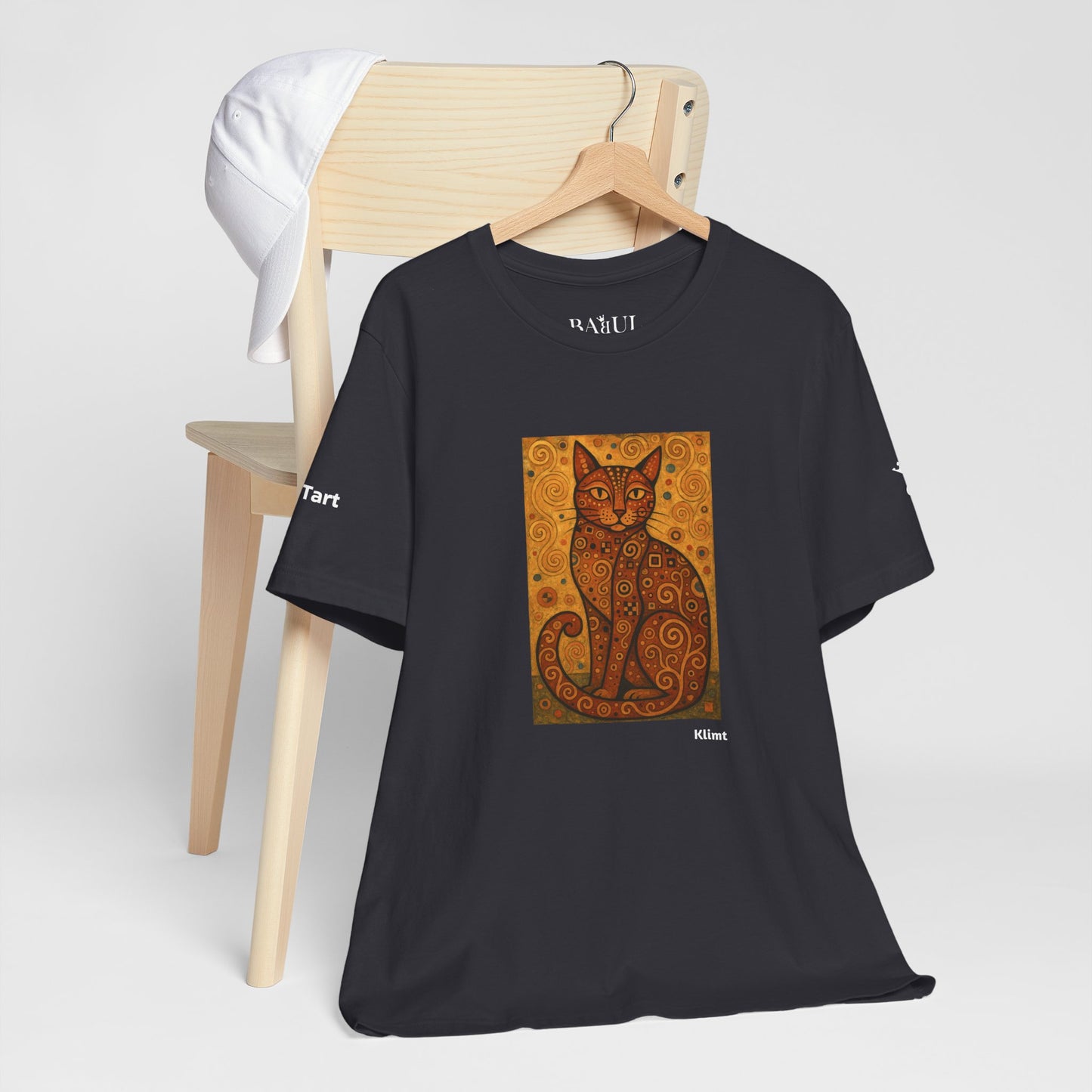 T-shirt unisex CATART - KLIMT - Arte classica, reinterpretata dai gatti.
