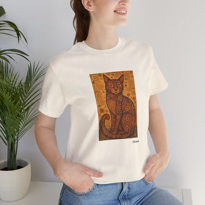 T-shirt unisex CATART - KLIMT - Arte classica, reinterpretata dai gatti.