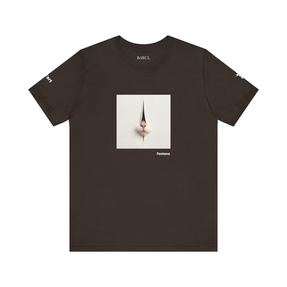 T-shirt unisex CATART - FONTANA - Un dipinto iconico rivisitato con i gatti