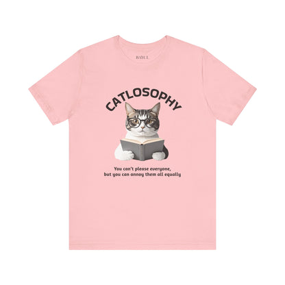 Catlosophy Unisex Jersey Maglietta a maniche corte – Design "Non puoi accontentare tutti"