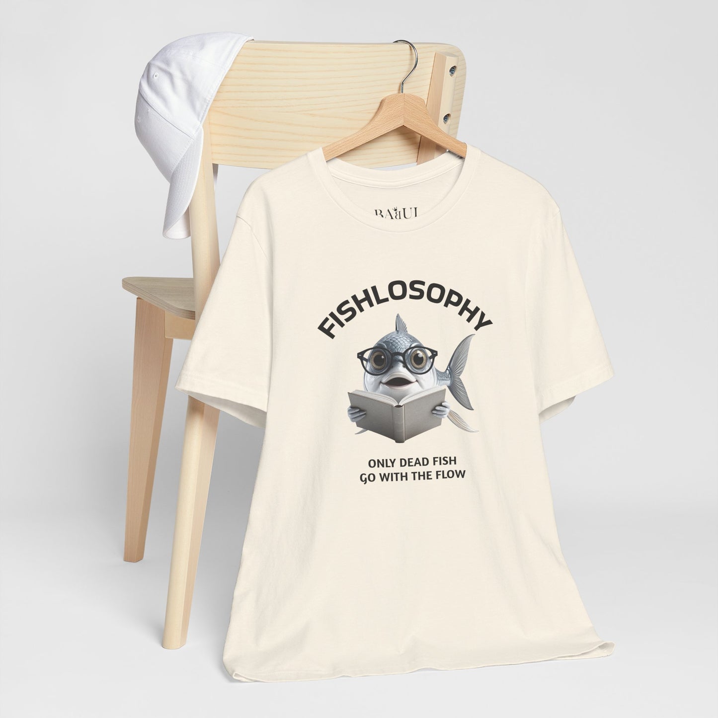 Fishlosophy Unisex Jersey Maglietta a maniche corte – Le profondità dell'oceano non sono per i deboli di cuore.