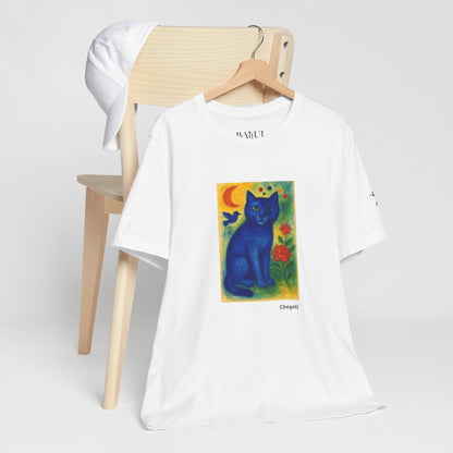 T-shirt unisex CATART - MARC CHAGALL - Un dipinto iconico rivisitato con i gatti