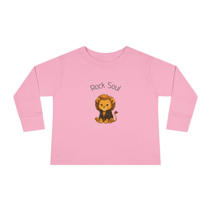 Magliette Rock Soul per bambini - Leone - Animali dolci con un ritmo ribelle
