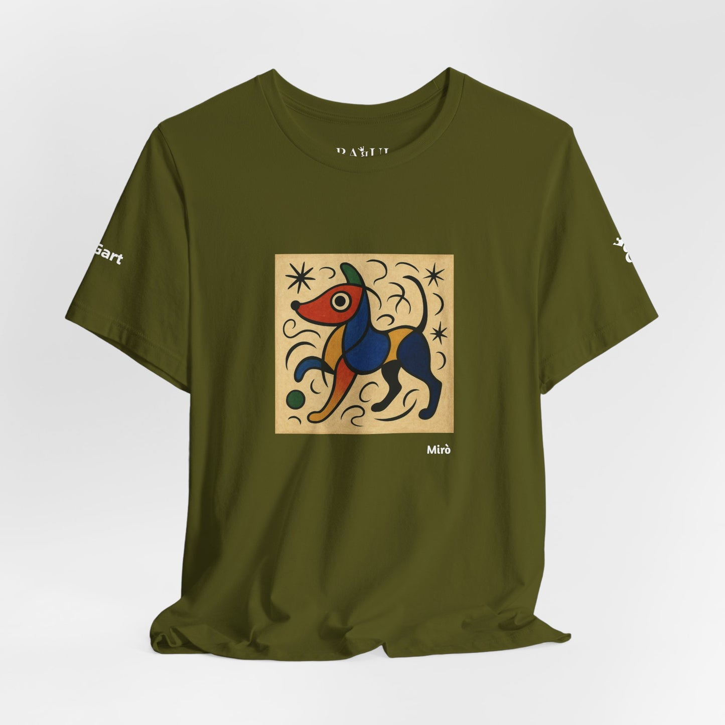 T-Shirt unisex  DOGART - MIRO - Dipinto iconico rivisitato con i cani