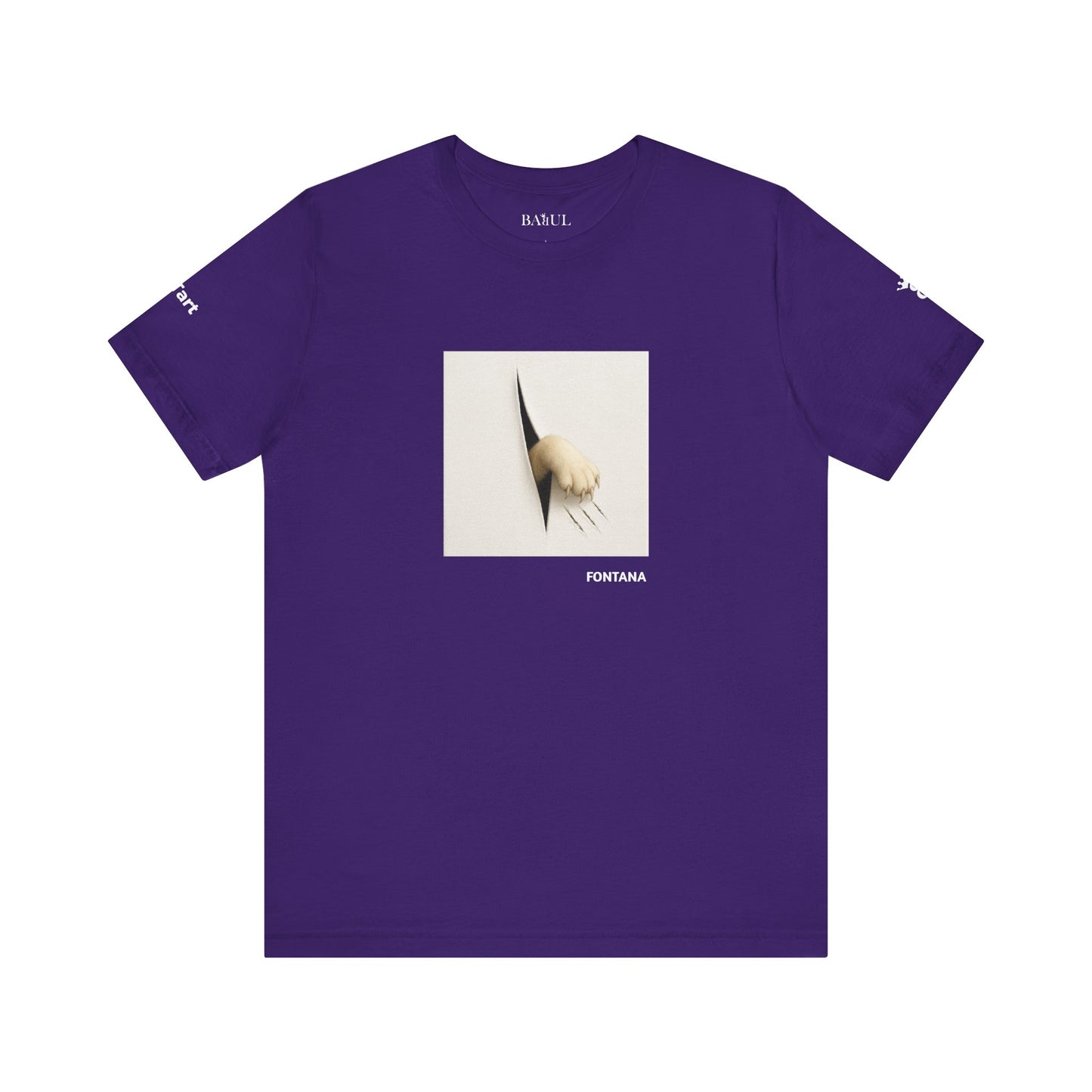 T-shirt unisex CATART - FONTANA - Un dipinto iconico rivisitato con i gatti