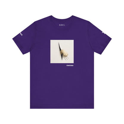 T-shirt unisex CATART - FONTANA - Un dipinto iconico rivisitato con i gatti