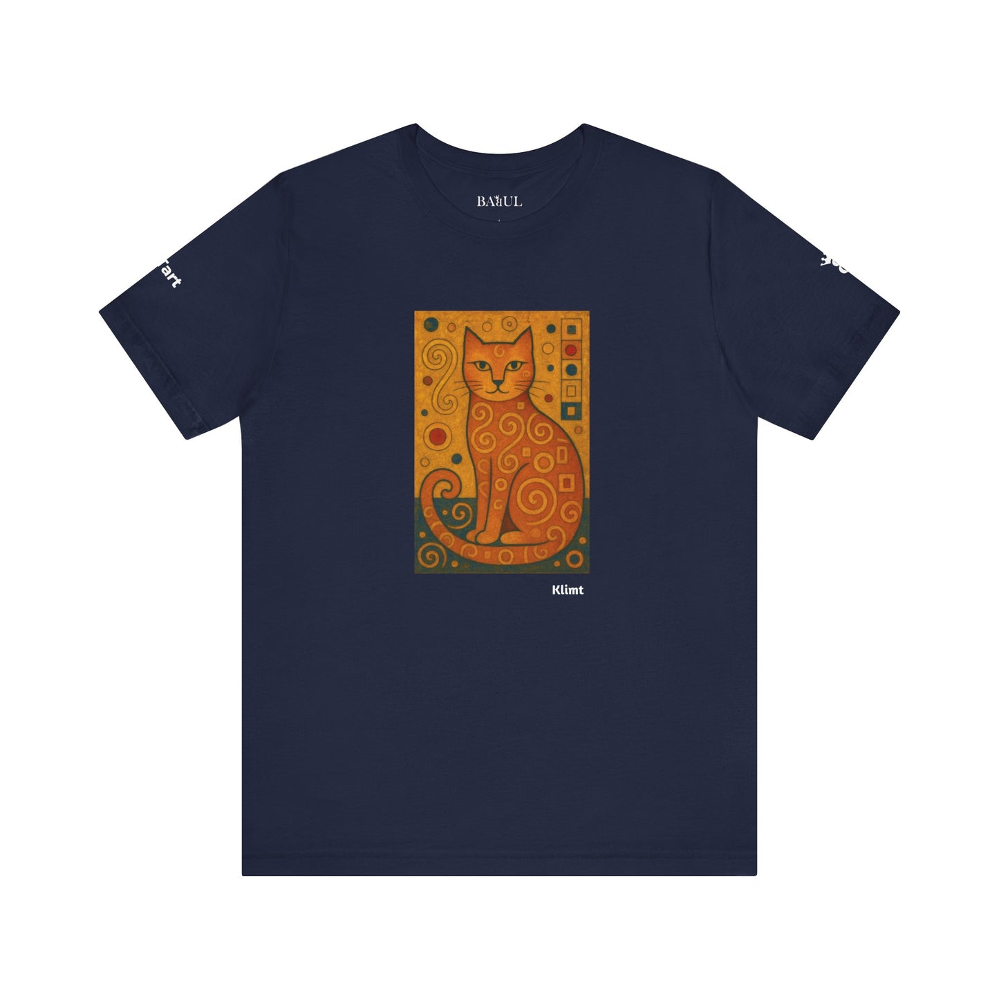 T-shirt unisex CATART - KLIMT - Dipinto iconico rivisitato con i gatti