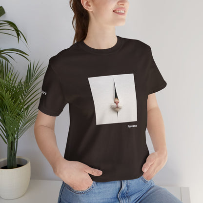 T-shirt unisex CATART - FONTANA - Un dipinto iconico rivisitato con i gatti