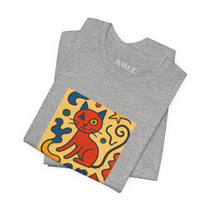 T-shirt unisex CATART - MIRO - Dipinto iconico rivisitato con i gatti