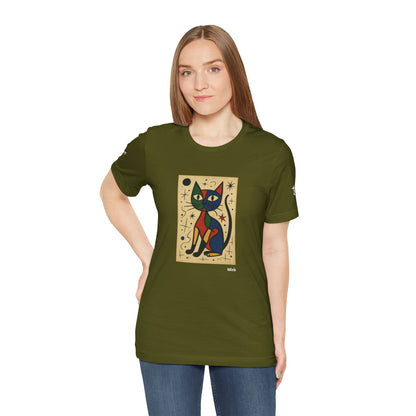 T-shirt unisex CATART - MIRO - Dipinto iconico rivisitato con i gatti