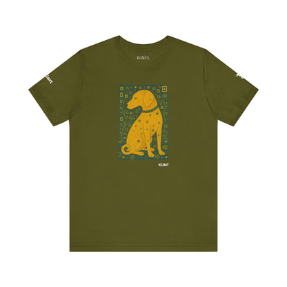Unisex T-Shirt con cane DOGART  - KLIMT - Dipinto iconico rivisitato con i cani