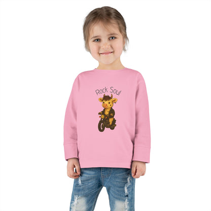 Magliette Rock Soul per bambini - Mucca - Animali dolci con un ritmo ribelle