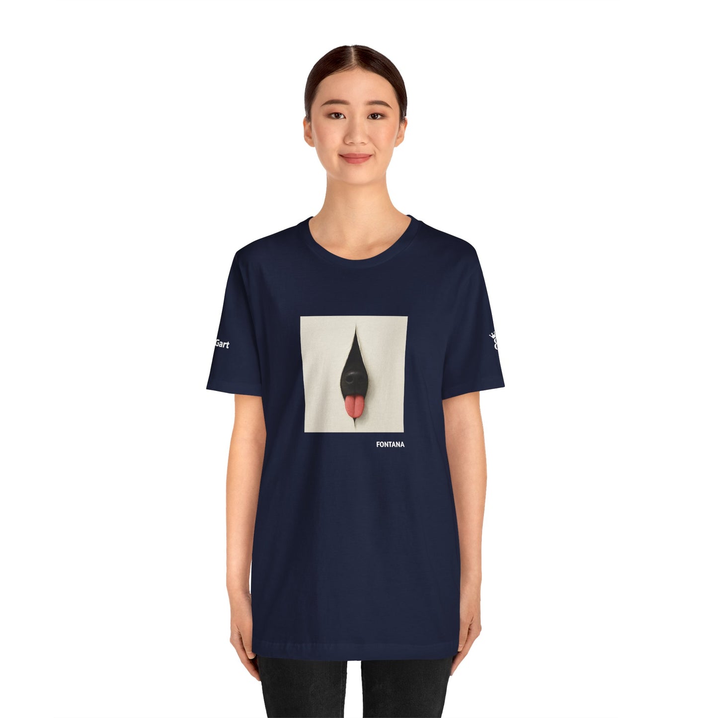 T-Shirt unisex  DOGART - FONTANA - Un dipinto iconico rivisitato con i cani