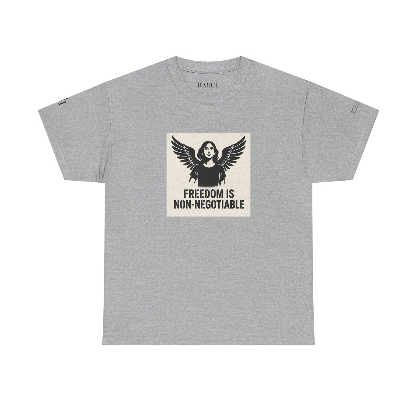Rebel Graphic Tee - Unisex Heavy Cotton T-Shirt for the Wild at Heart. Rebel Tees, Born to Be Worn - FREEDOM IS NON-NEGOTIABLE