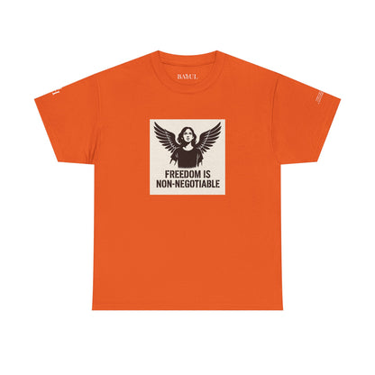 Rebel Graphic Tee - Unisex Heavy Cotton T-Shirt for the Wild at Heart. Rebel Tees, Born to Be Worn - FREEDOM IS NON-NEGOTIABLE