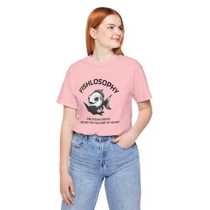 Fishlosophy Unisex Jersey Maglietta a maniche corte – Vedi la vastità anche in piccoli spazi.