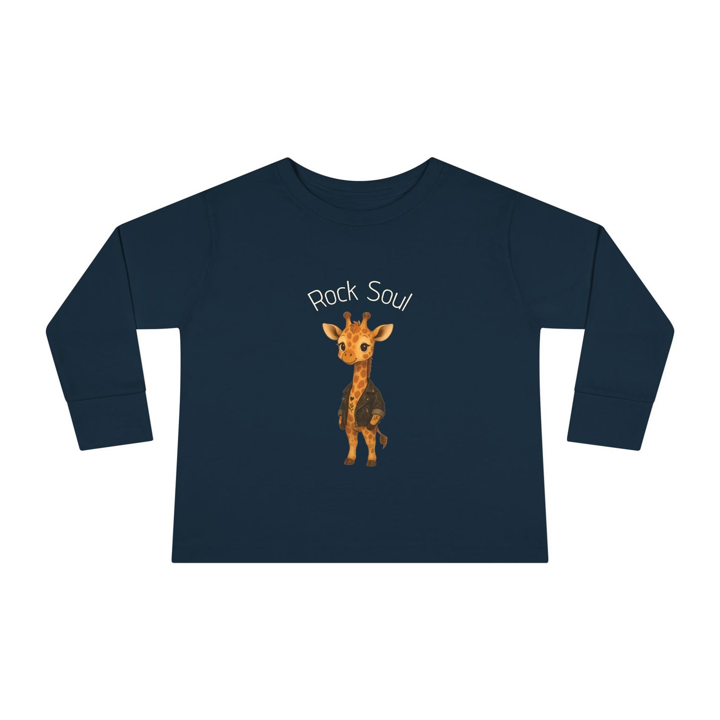 Magliette Rock Soul per bambini - Giraffa - Animali dolci con un ritmo ribelle