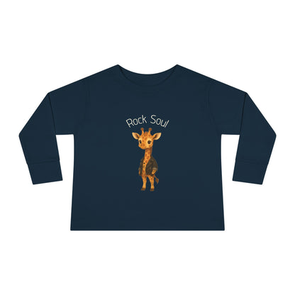 Magliette Rock Soul per bambini - Giraffa - Animali dolci con un ritmo ribelle