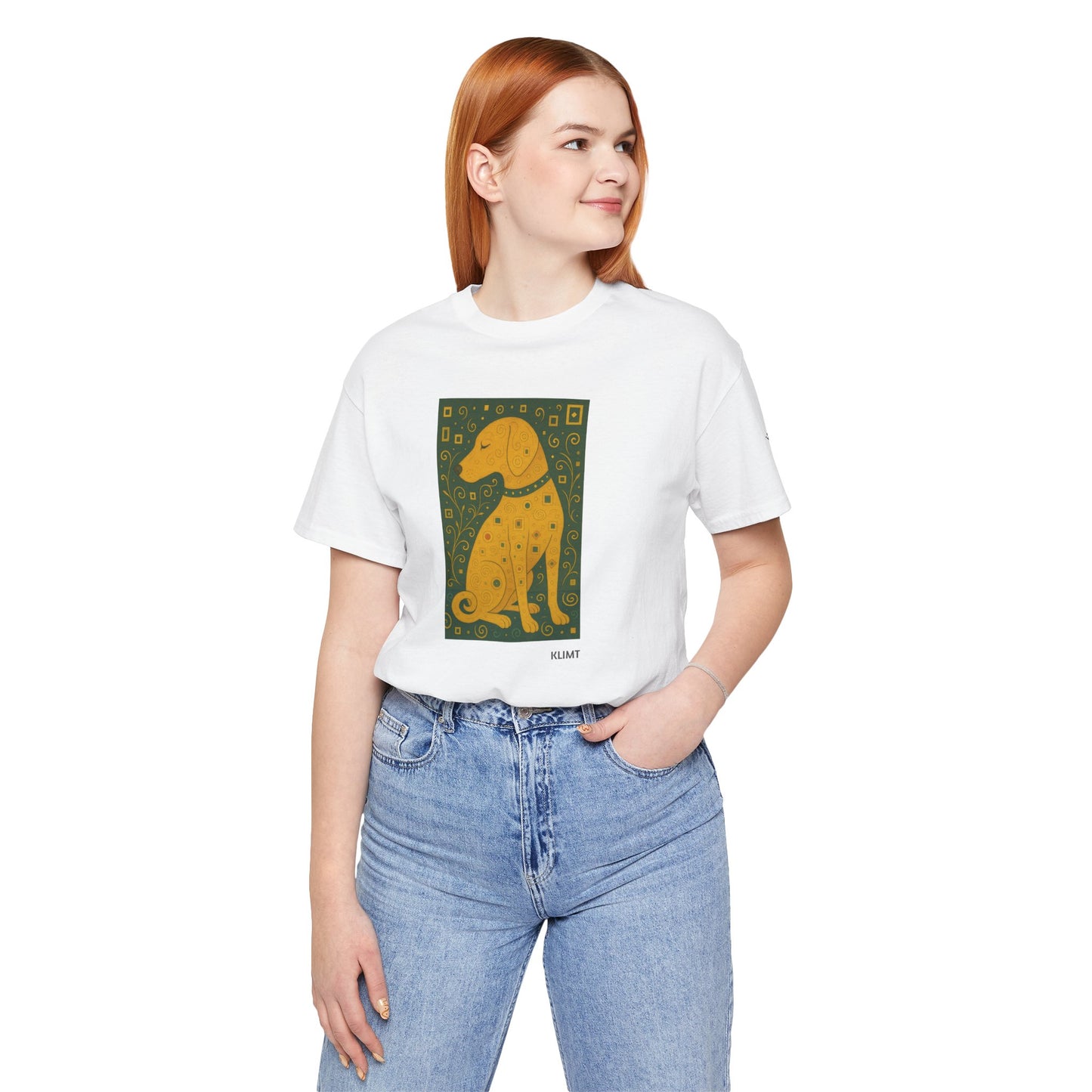 Unisex T-Shirt con cane DOGART  - KLIMT - Dipinto iconico rivisitato con i cani
