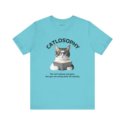 Catlosophy Unisex Jersey Maglietta a maniche corte – Design "Non puoi accontentare tutti"
