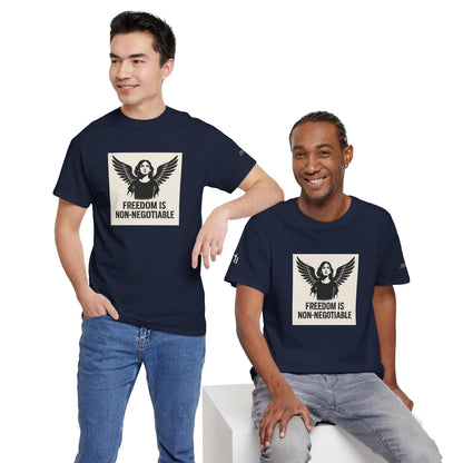Rebel Graphic Tee - Unisex Heavy Cotton T-Shirt for the Wild at Heart. Rebel Tees, Born to Be Worn - FREEDOM IS NON-NEGOTIABLE