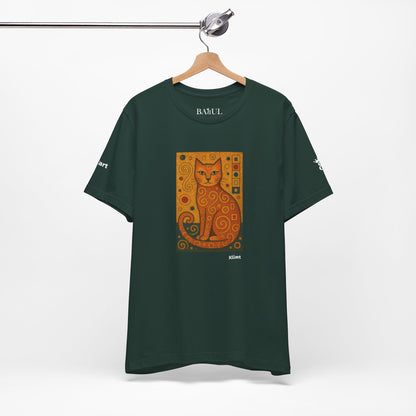 T-shirt unisex CATART - KLIMT - Dipinto iconico rivisitato con i gatti