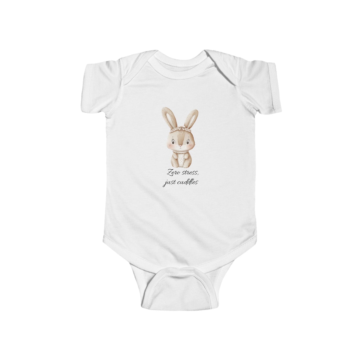 Adorabile body per neonati con grazioso disegno a forma di coniglietto