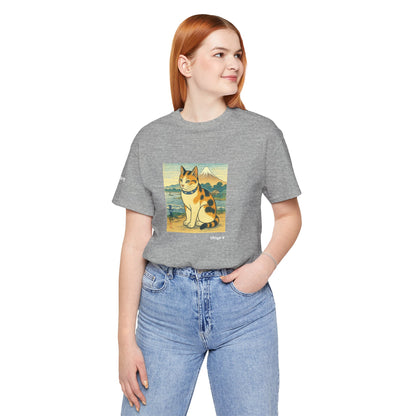 T-Shirt unisex CATART - Stile artistico giapponese UKIYO-E - Pittura iconica rivisitata con i gatti