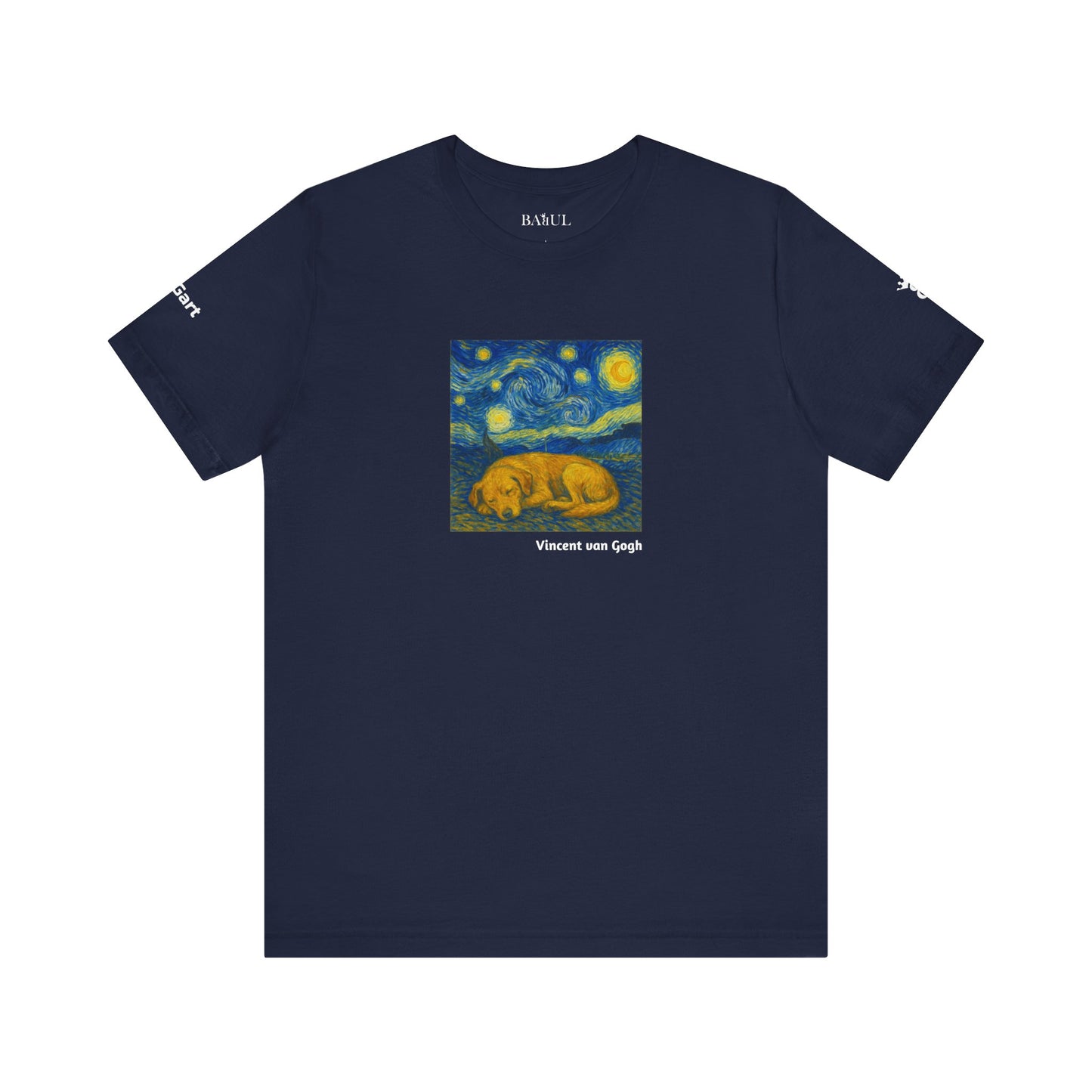 Unisex T-Shirt con cane DOGART  - VAN GOGH - Un dipinto iconico rivisitato con i cani