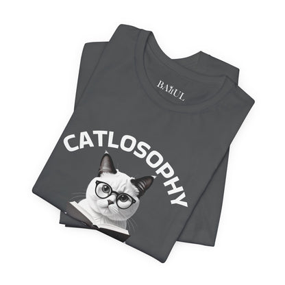 Catlosophy Unisex Jersey Maglietta a maniche corte – Design "Riposare non è pigrizia"