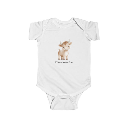 Adorabile body per neonati con grazioso disegno di un toro