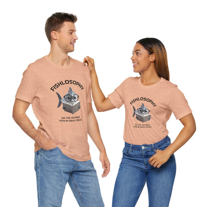 Fishlosophy Unisex Jersey Maglietta a maniche corte – Vedi la vastità anche in spazi ristretti.