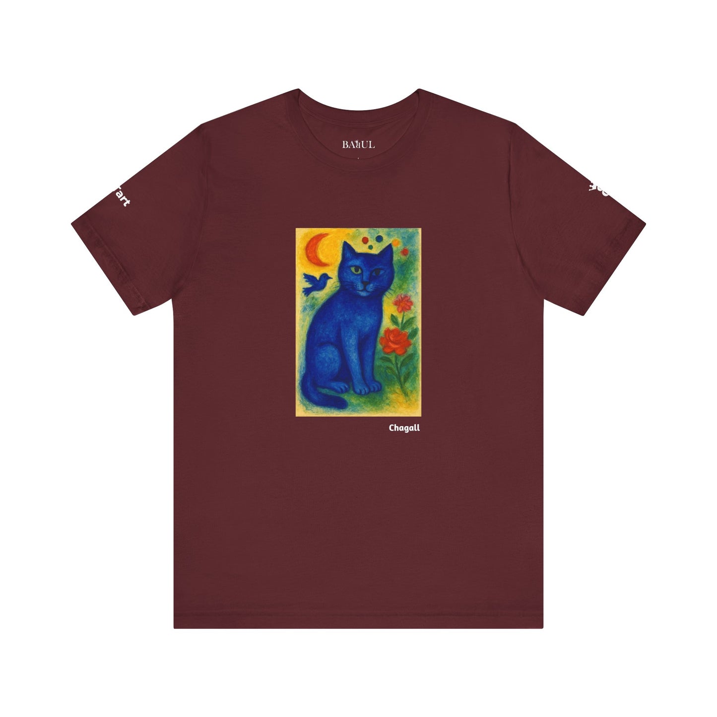 T-shirt unisex CATART - MARC CHAGALL - Un dipinto iconico rivisitato con i gatti