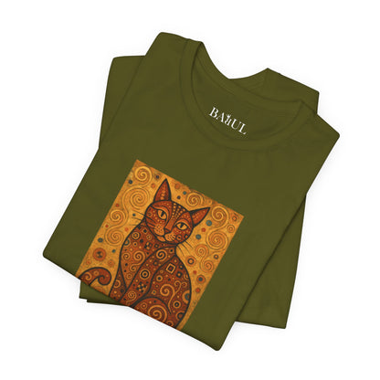 T-shirt unisex CATART - KLIMT - Arte classica, reinterpretata dai gatti.